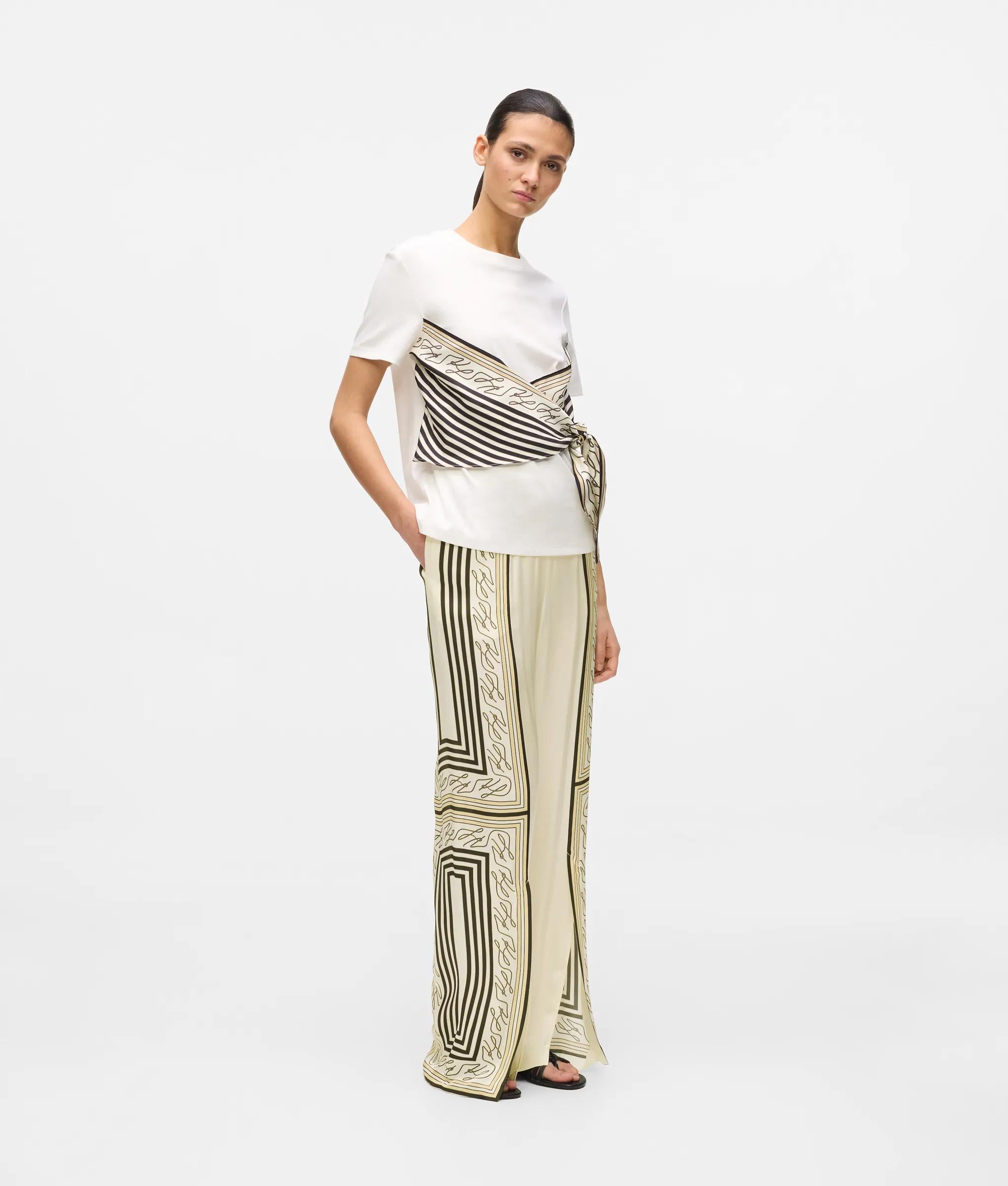 Sjaal print pyjamabroek