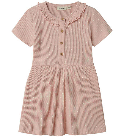 Lil' Atelier Kleid - Rib - NmfFiducia - Peach Peitsche