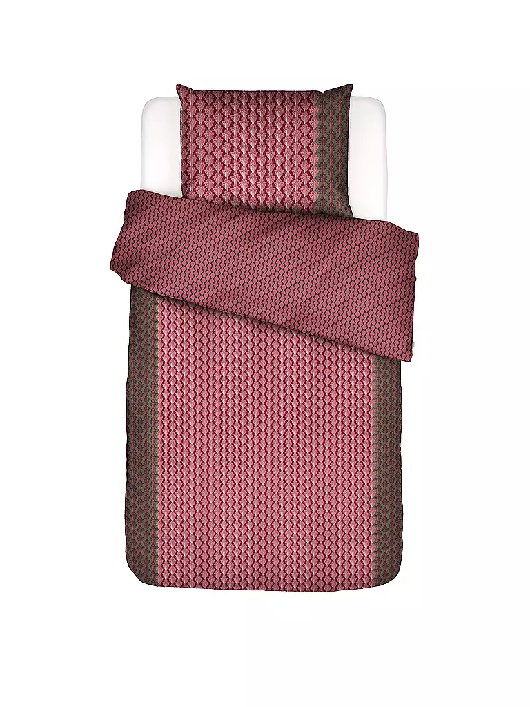 ESSENZA Satin Bettwäsche 70x90cm/140x200cm TESSE Cherry Red rot