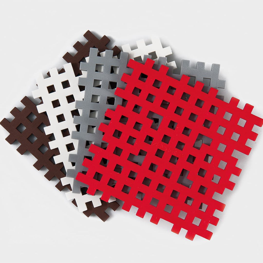 Marioinex mini waffle base assorti - 4st