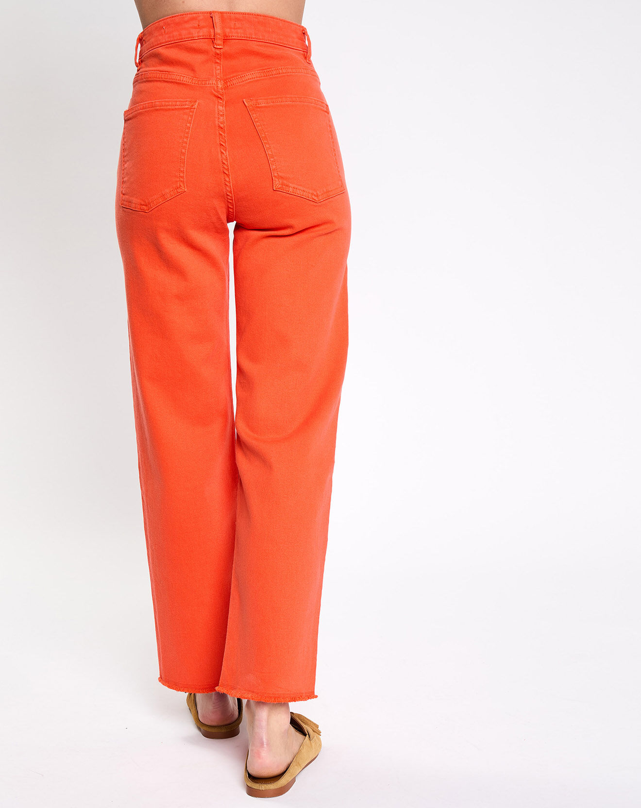 Esprit Jean 80's bord franc orange vif