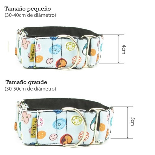 Coleira Martingale Triângulo Vermelho para Cães