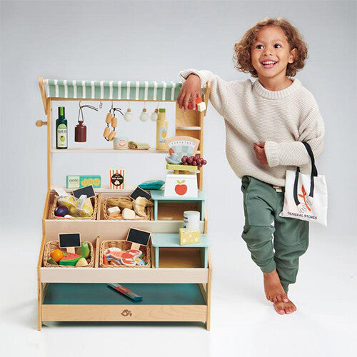 Tender leaf toys marktkraam