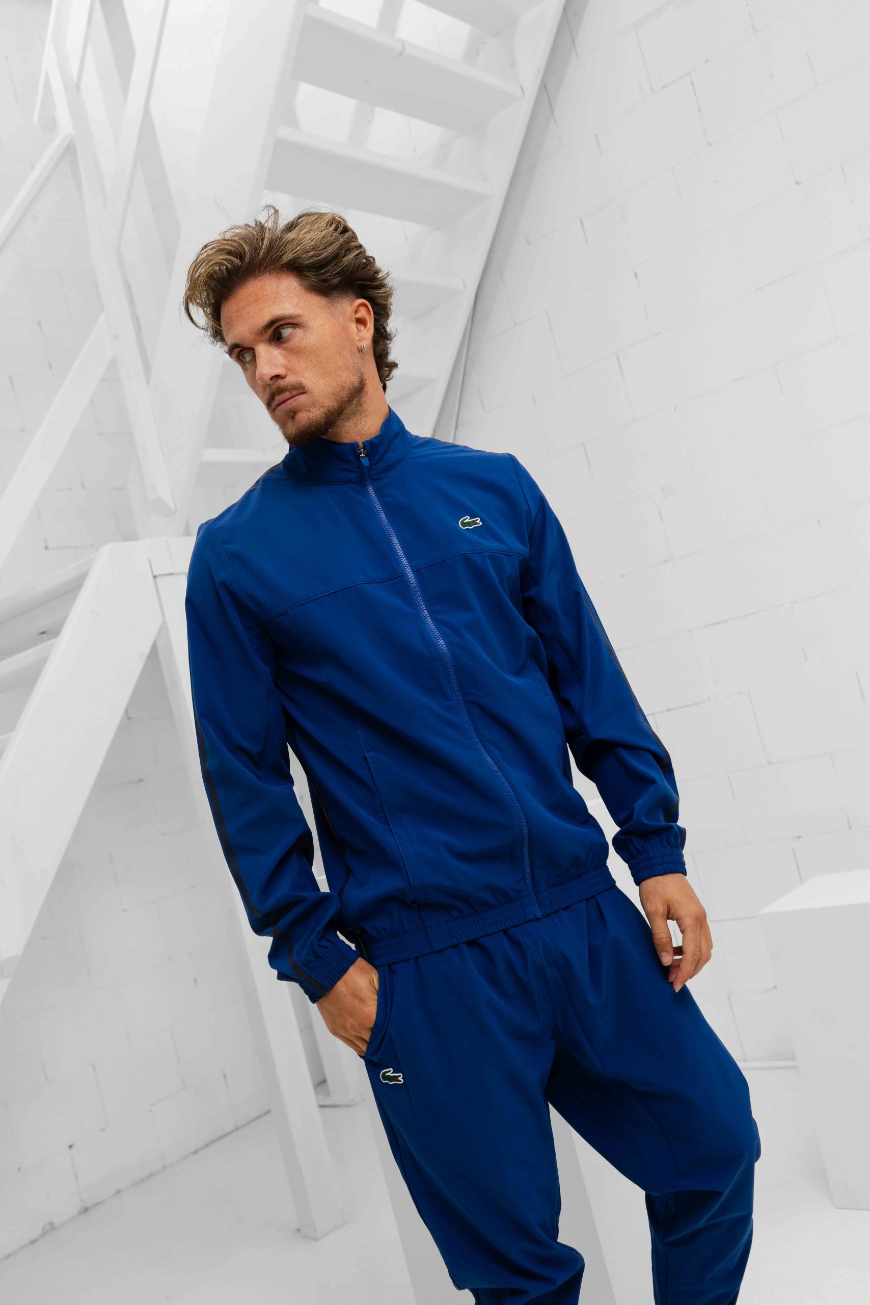 Lacoste Tennis x Novak Djokovic Trainingspak Heren Blauw