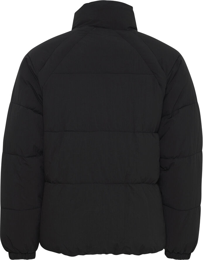 !Solid Milo Puffer Short True black