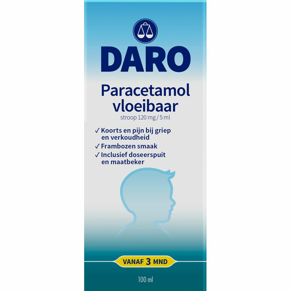 Daro Paracetamol Vloeibaar Kind100 ml