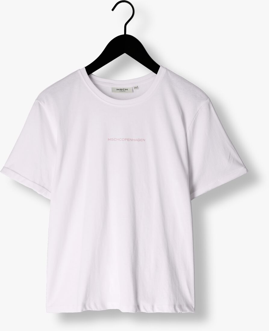 MSCH COPENHAGEN witte msch copenhagen t-shirt terina organic small logo tee
