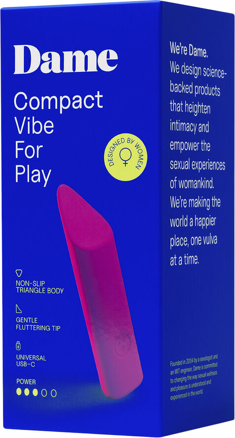 Dame Products Zig Compact Vibrator Magenta Magenta