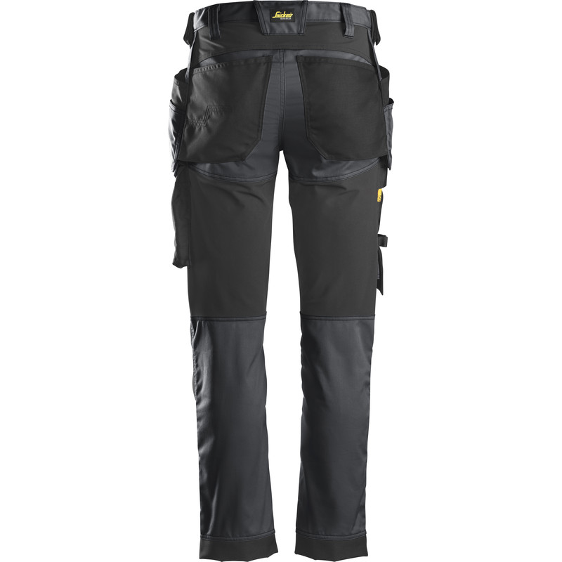 Snickers AllroundWork stretch werkbroek met holsterzakken Slim fit 6241 56 grijs