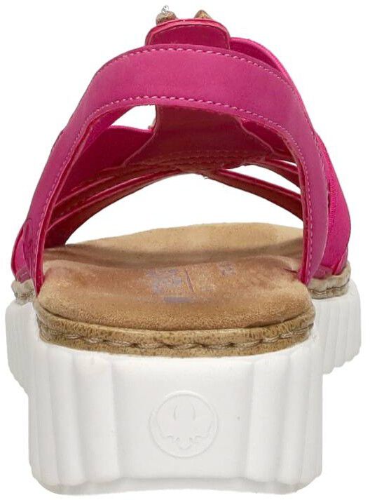 Rieker Sandalen Plat fuchsia