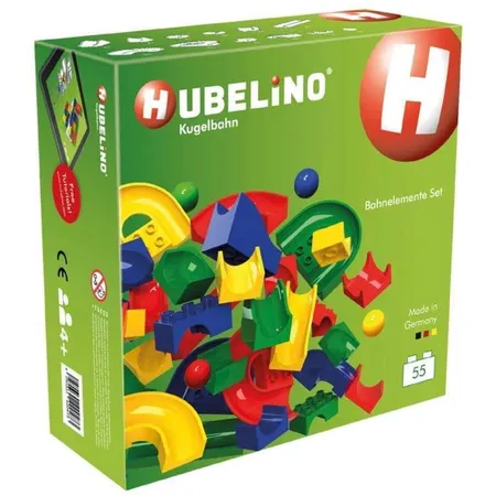Hubelino 55-teiliges Bahnelemente Set Kugelbahn