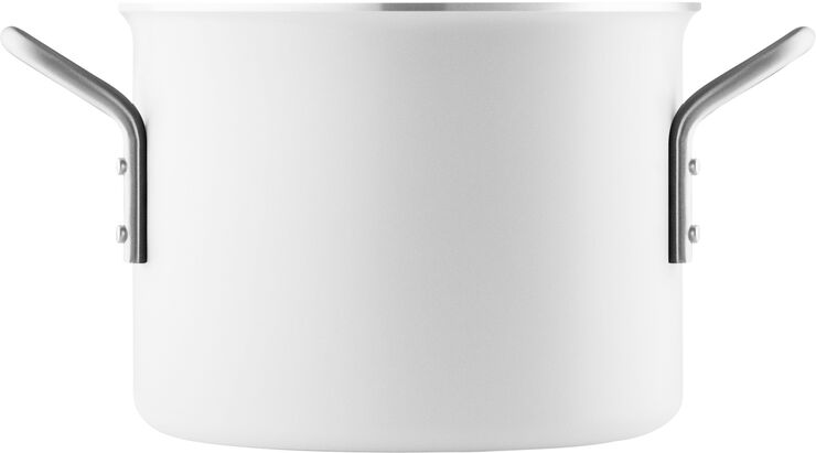 Eva Trio White Line gryde m. keramisk belægning 2,5 l. Hvid/hvid