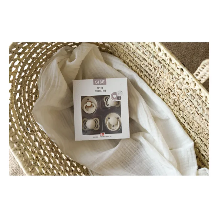 Bibs Coffret de tétines Try it collection | Ivoire