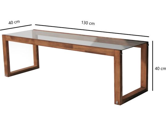 CONCEPT1 - Meuble TV Via bois 130 x 40 x h40 cm