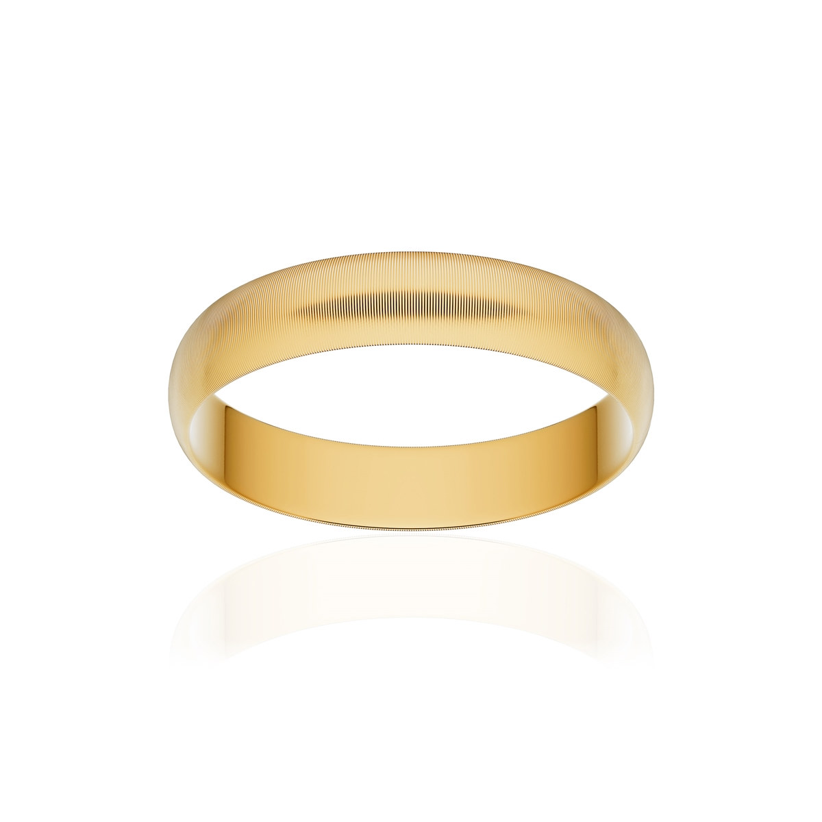 Alliance or 375 jaune mat ruban 4mm