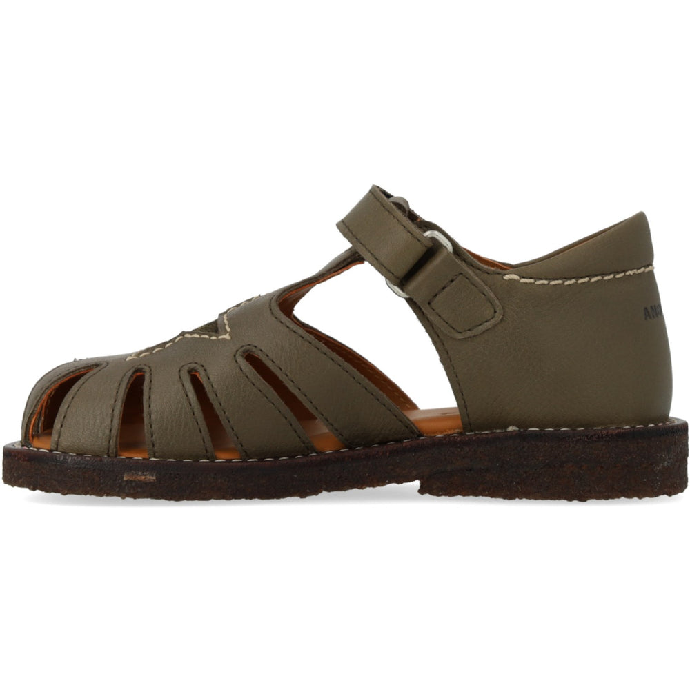 Køb Angulus Forrest/Marshland Print Lædersandal Med Stjernedetalje