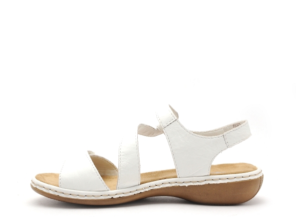Rieker nu pieds plats femme 659c7 blanc