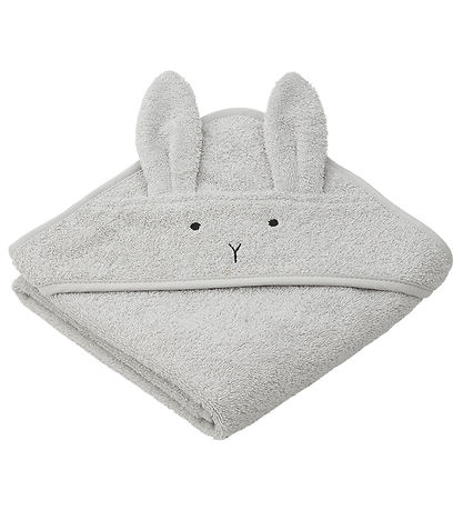 Liewood Babyhandtuch - 70x70 cm - Albert - Rabbit Grau