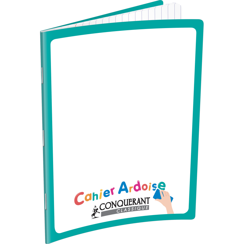 Cahier Ardoise Conquerant Classique Agrafe 170X220 48P 90G Seyes Aqua