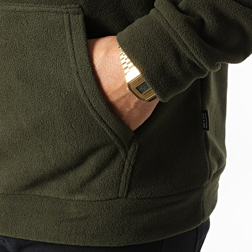 Sweat Capuche Polaire Nikolai Vert Kaki