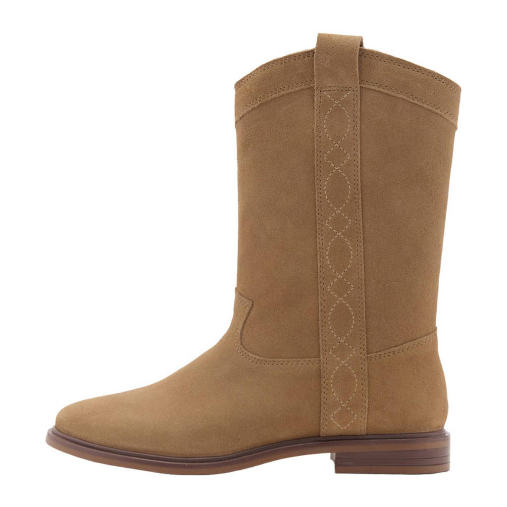Mango Kids suède laarzen beige