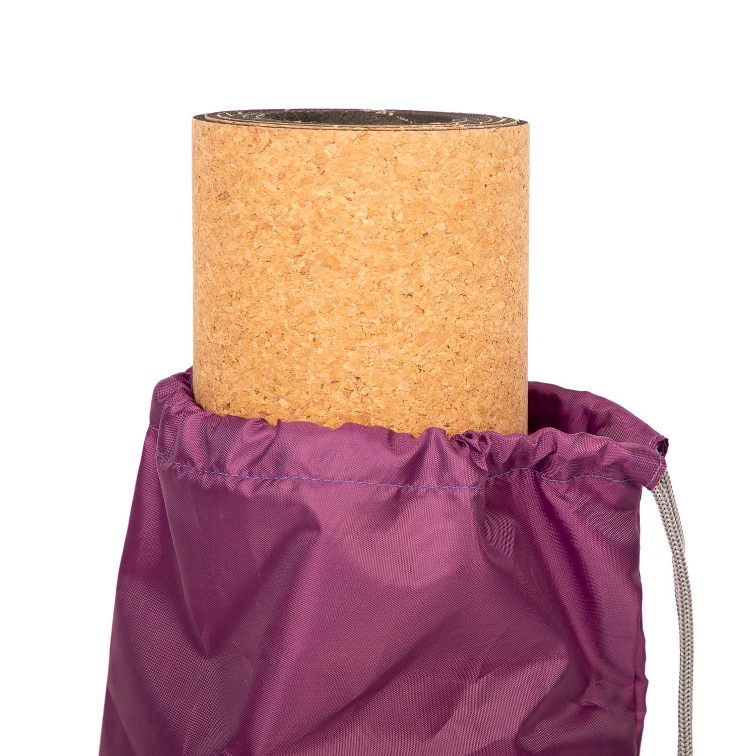 bodhi Easy Bag Yogamattentasche aus Polyester mit Print Natarajasana AUBERGINE (Blackberry Wine)