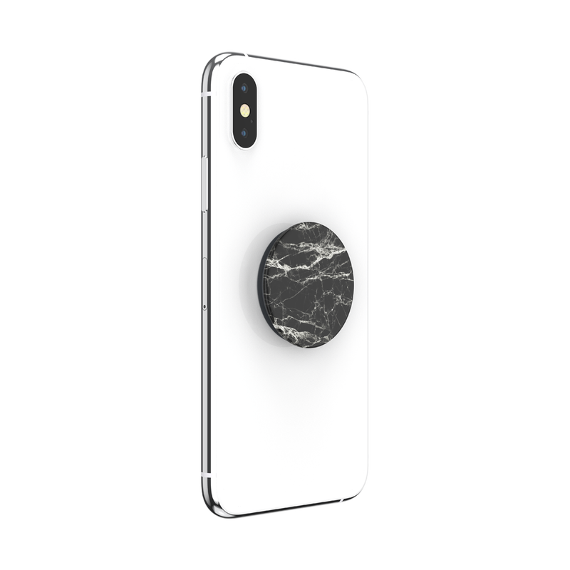 PopGrip Basic Finger Griff Halterung für Smartphones / Tablets (804995) - Black Modern Marble