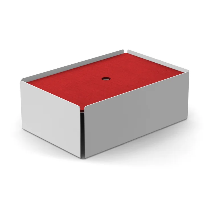 Konstantin Slawinski - Charge-Box, lichtgrau / Filz rot
