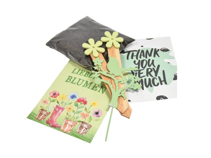 Wunderle Mitbringsel Wundertüte Einfach Danke Geschenktüte mit Blumenstrausssamen