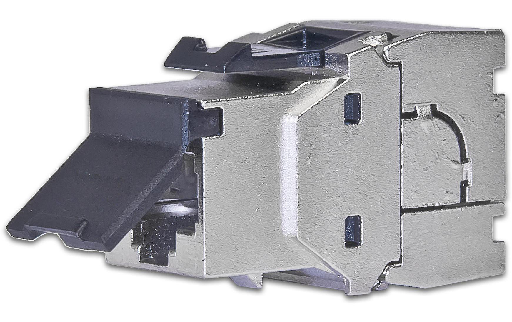 Keystone-Modul Cat.6A, RJ-45, STP 90° gewinkeltKeystone-Modul