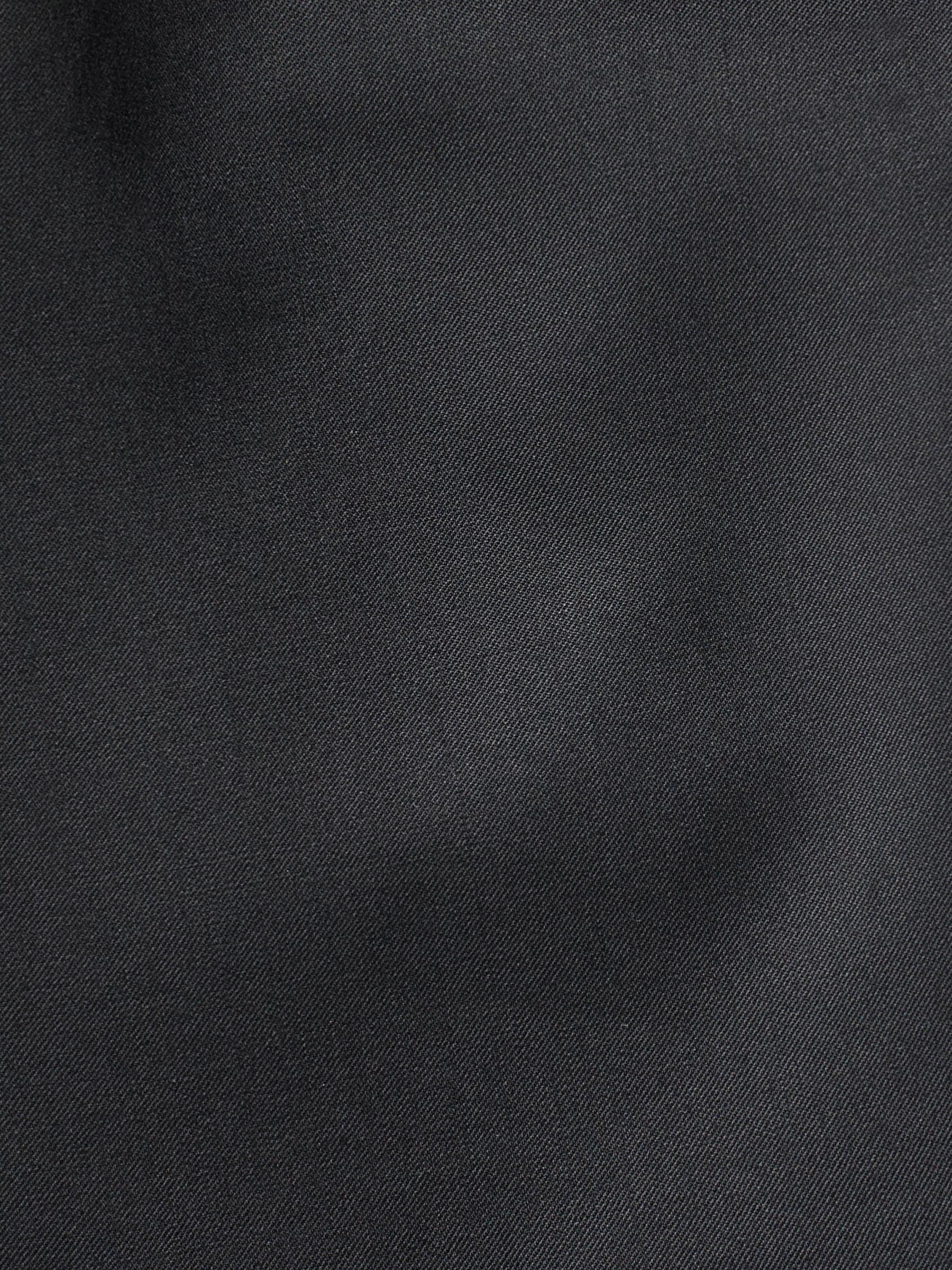Zwart - Glanzend tailored fit smokingcolbert van wolmix