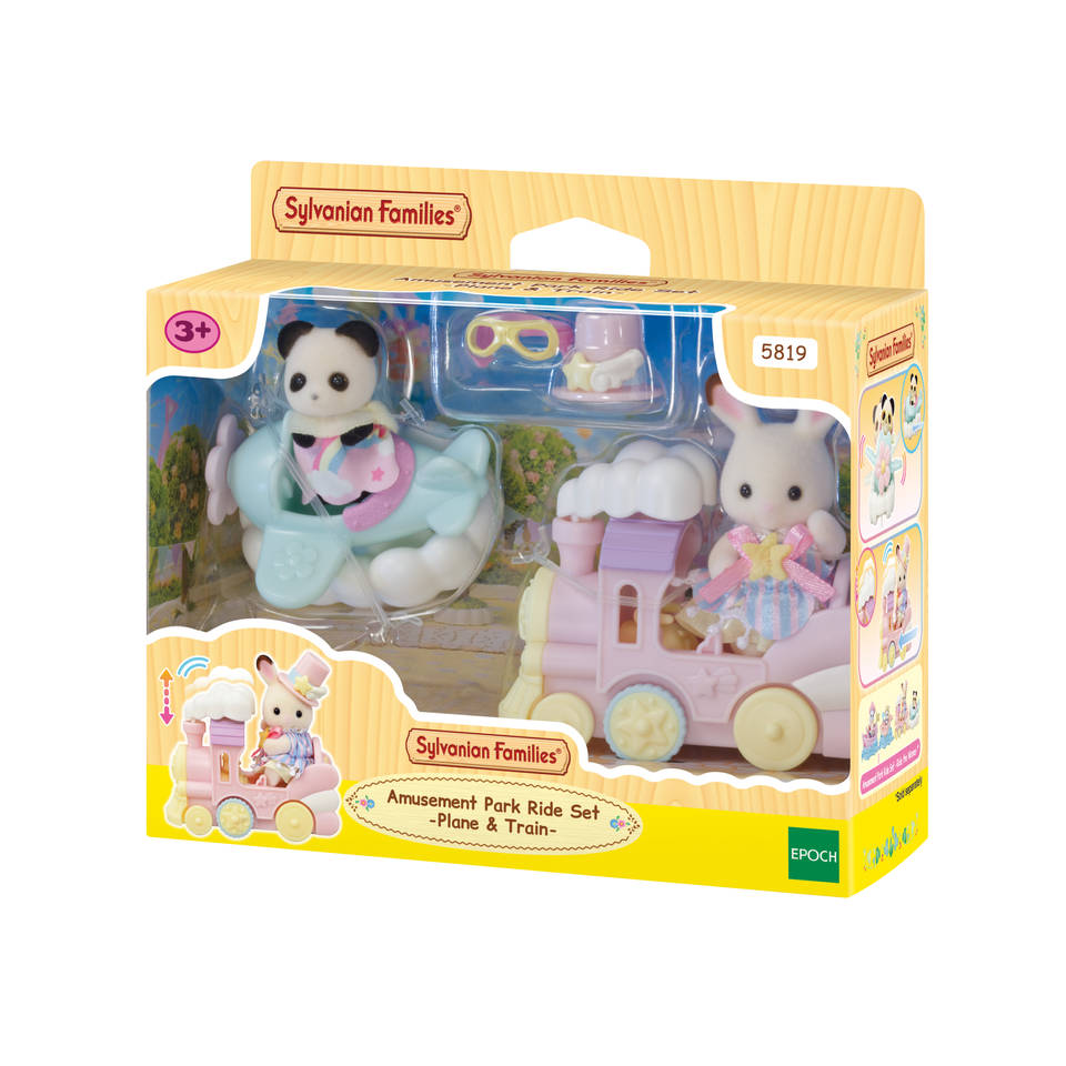 Sylvanian Families pretpark set vliegtuig en trein 5819