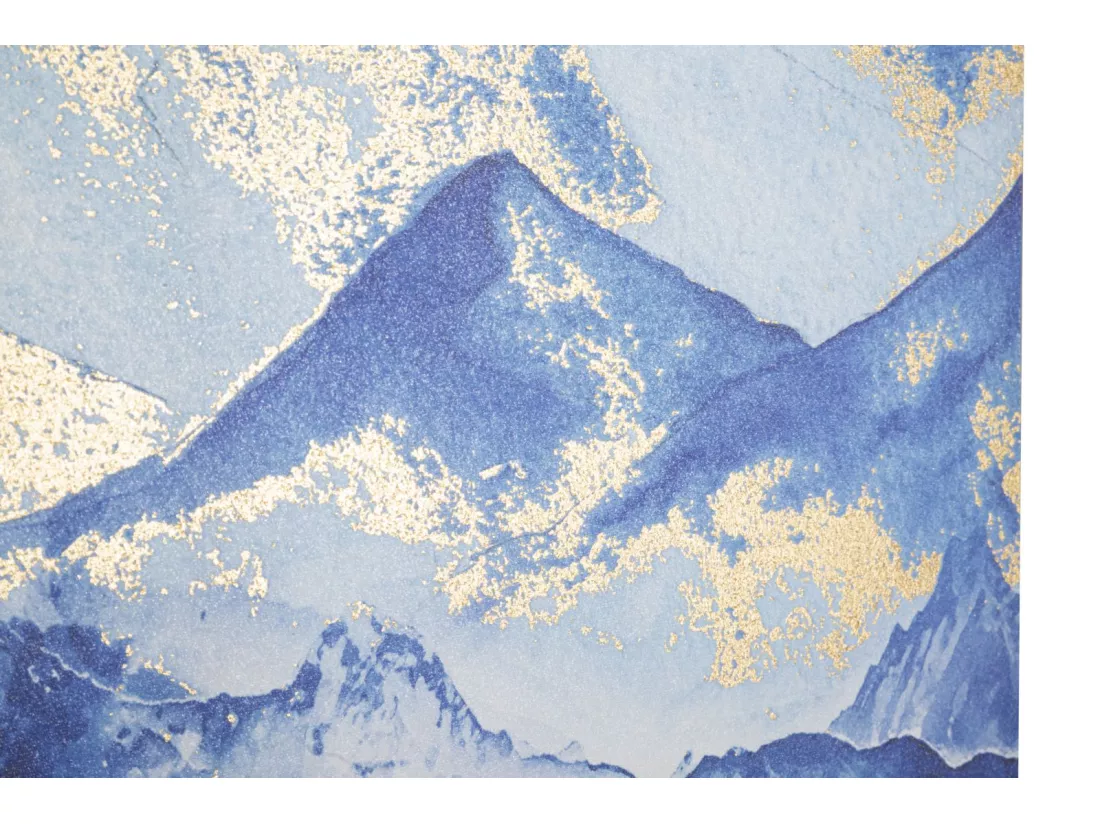 Impression sur toile paysage multicolore 80x3x120 cm