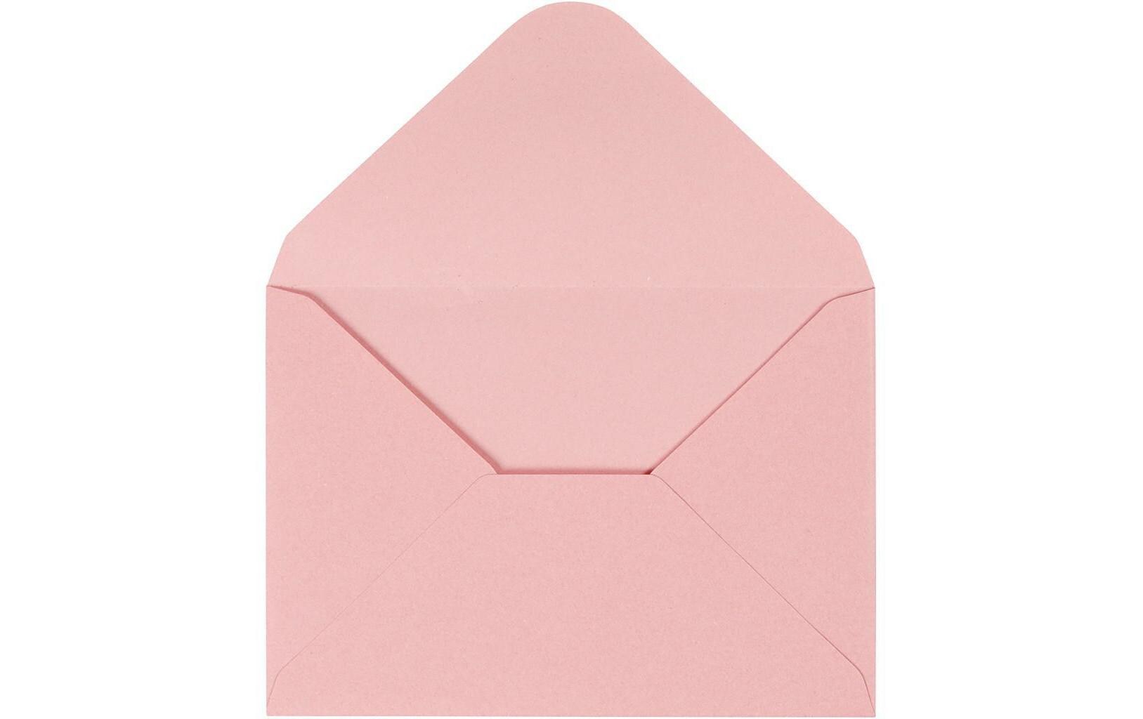Couvert 11.5 x 16 cm RosaCouvert mit feiner Prägung