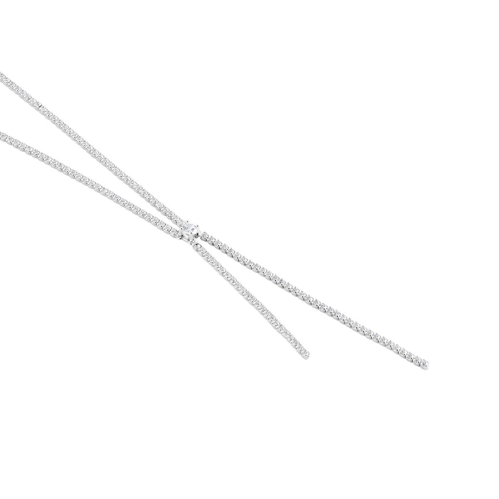 Collier Louaanne Argent Blanc Oxyde De Zirconium