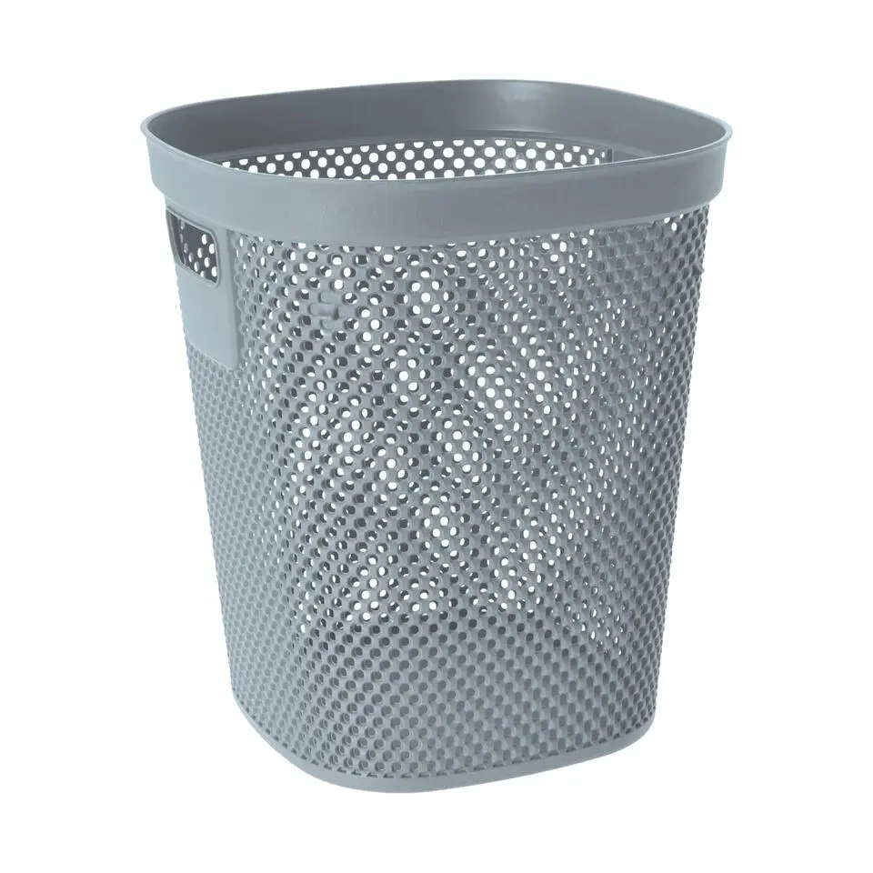 Storage Solutions Afvalbak/prullenbak - kunststof - blauw - 12L