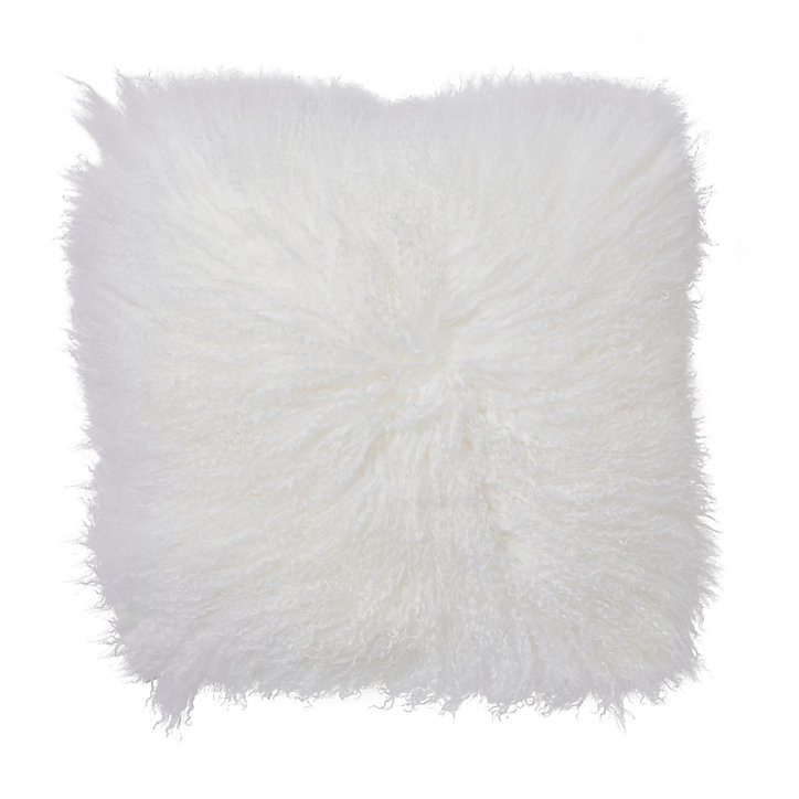 Coussin uni 45 x 45 cm GoodHome blanc