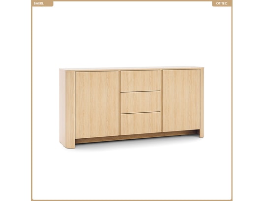 OTITEC - Commode - l.168 x h.84 x p.39 cm - baeri - chêne