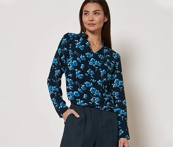 Bluse mit Alloverprint