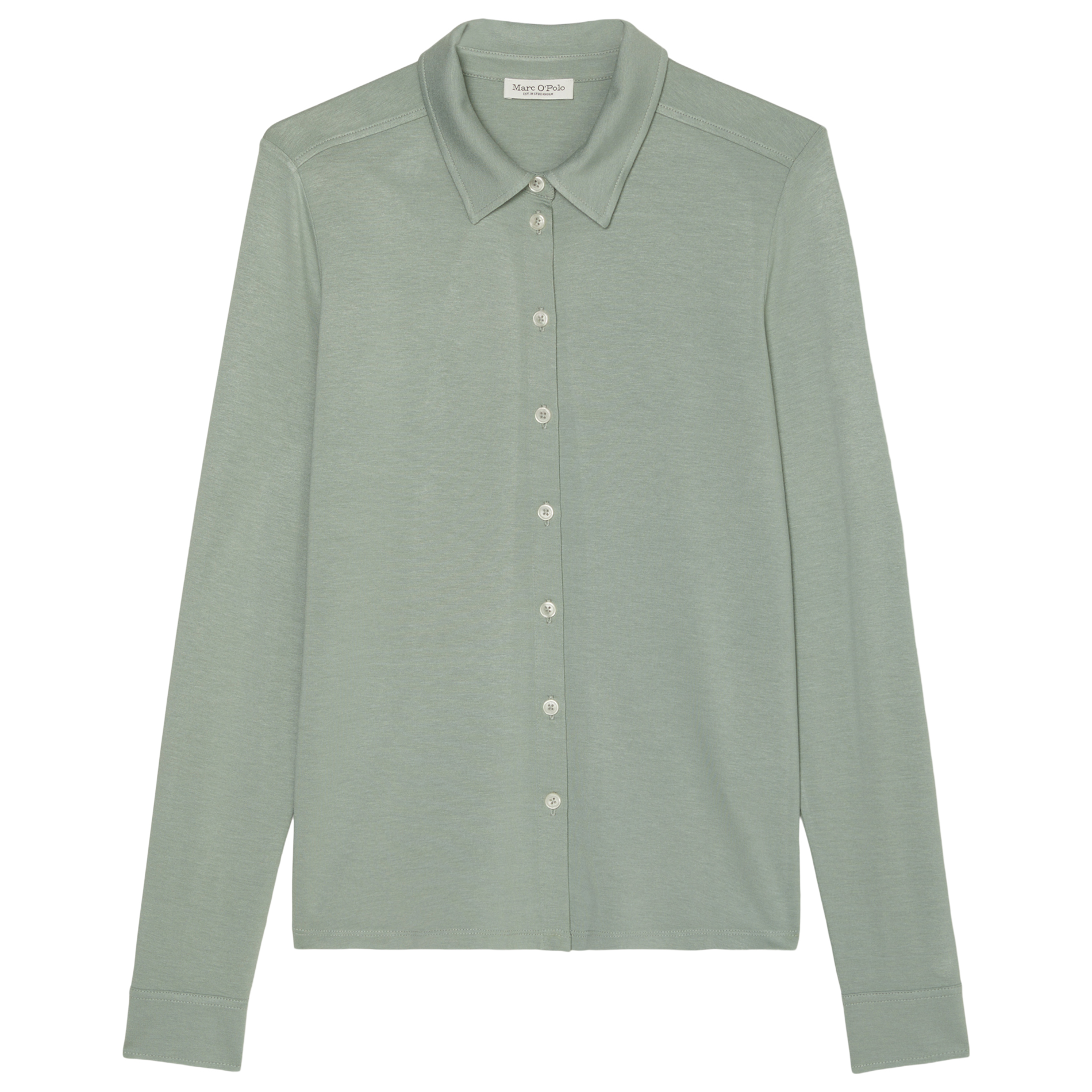 Chemise fluide col classique| Vert