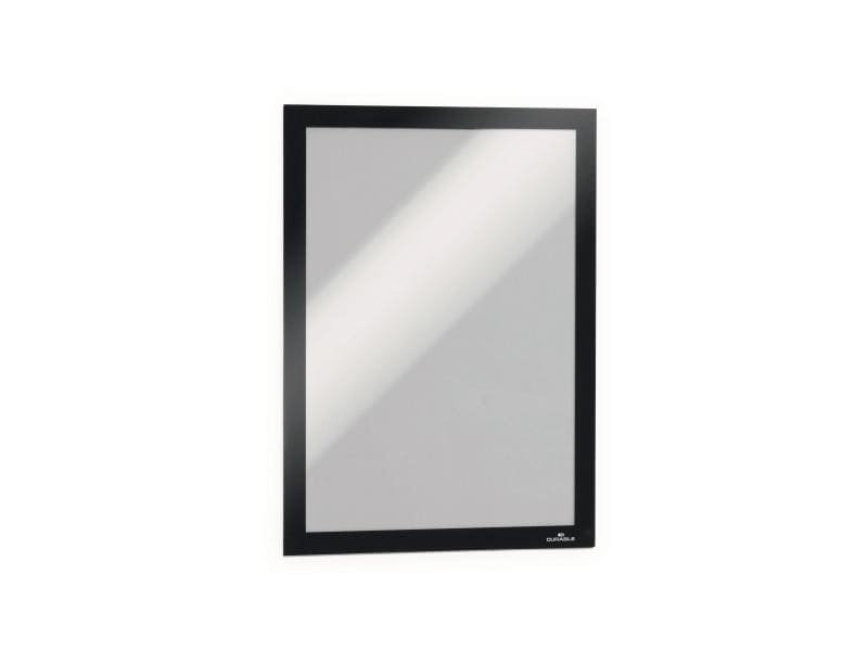 DURABLE Präsentationsrahmen Duraframe A4 2 Stück Schwarz Selbstklebender Informationsrahmen A4