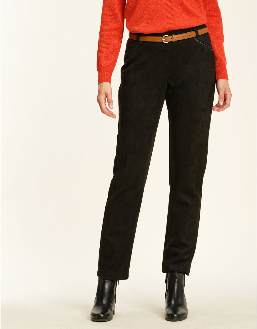 Jegging noir aspect daim
