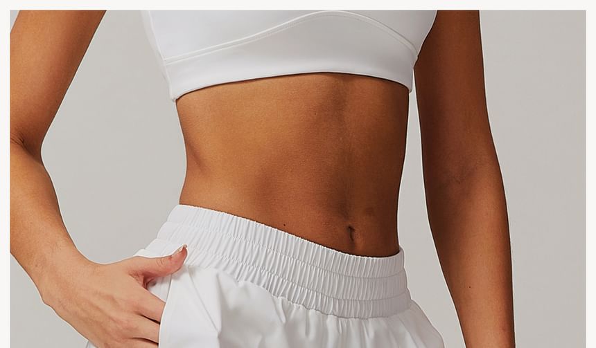 Skinniano - Elastische, effen hardloopshorts