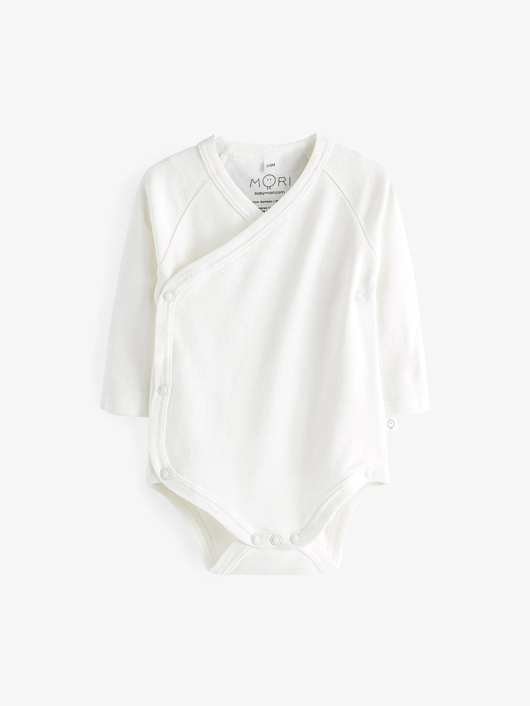 Wit - MORI Supersoft kimono-romper