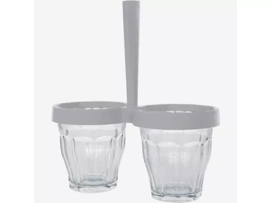 HABITAT - Ramequins en verre Duo de choc - Gris - Design by 5.5 pour Designerbox - Picardie