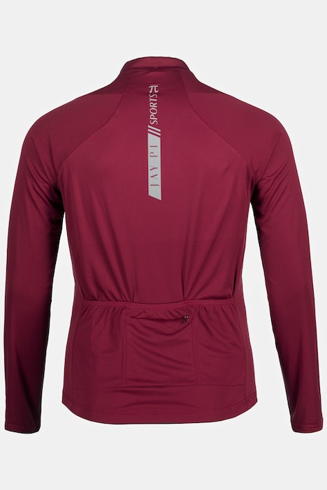 JAY-PI Rad-Trikotjacke, Bikewear, Langarm, QuickDry, Rückentasche