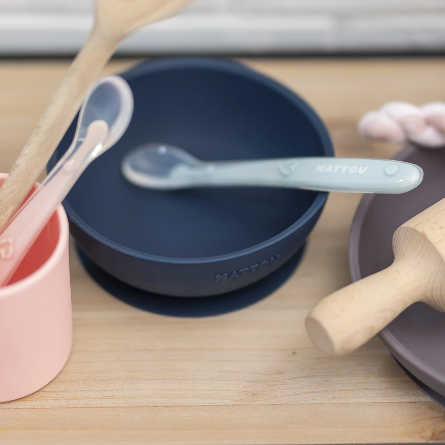 Nattou Esslern Set 2 teilig blauhellblau