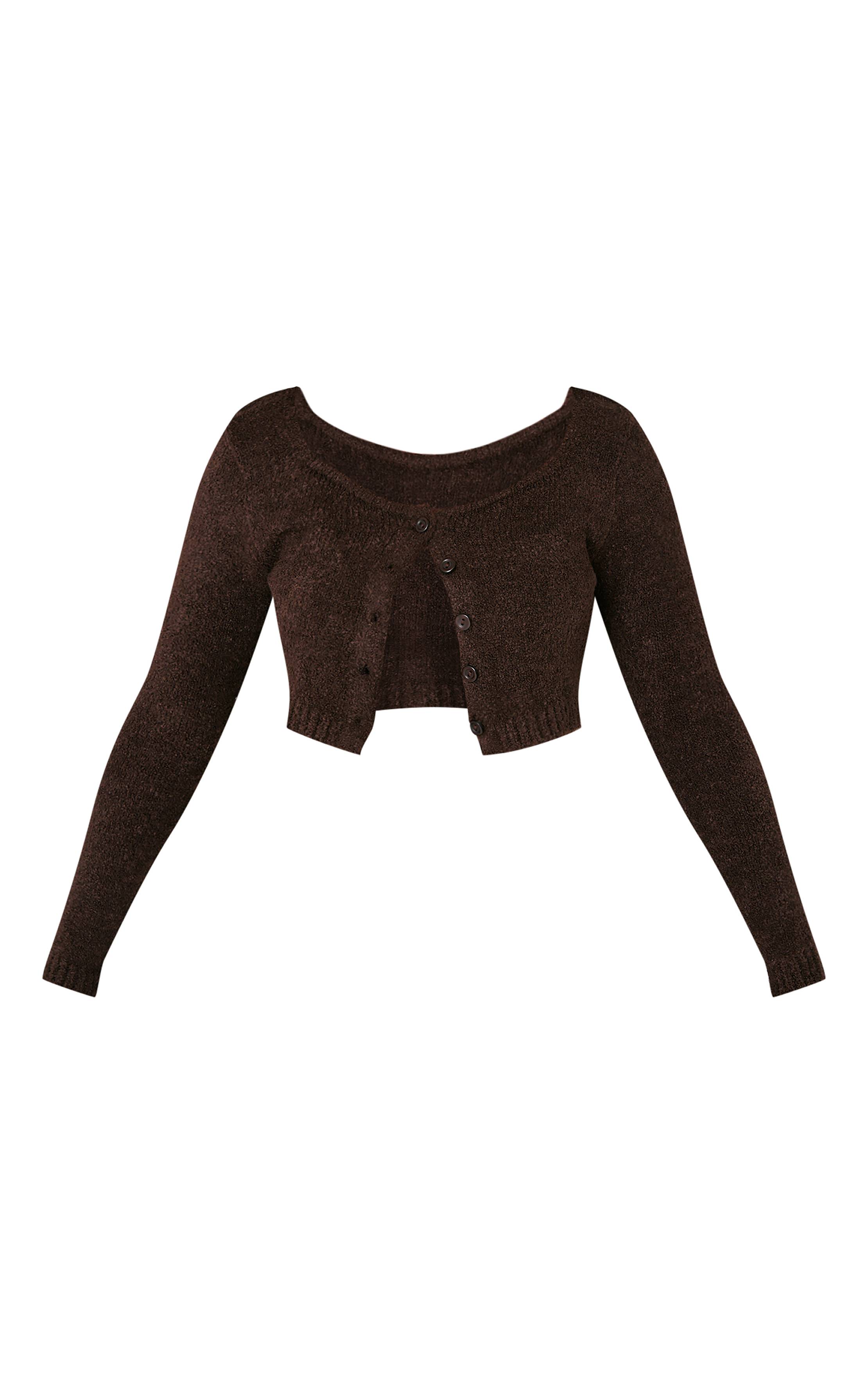 Chocolat Cardigan En Maille Bouclette Petite
