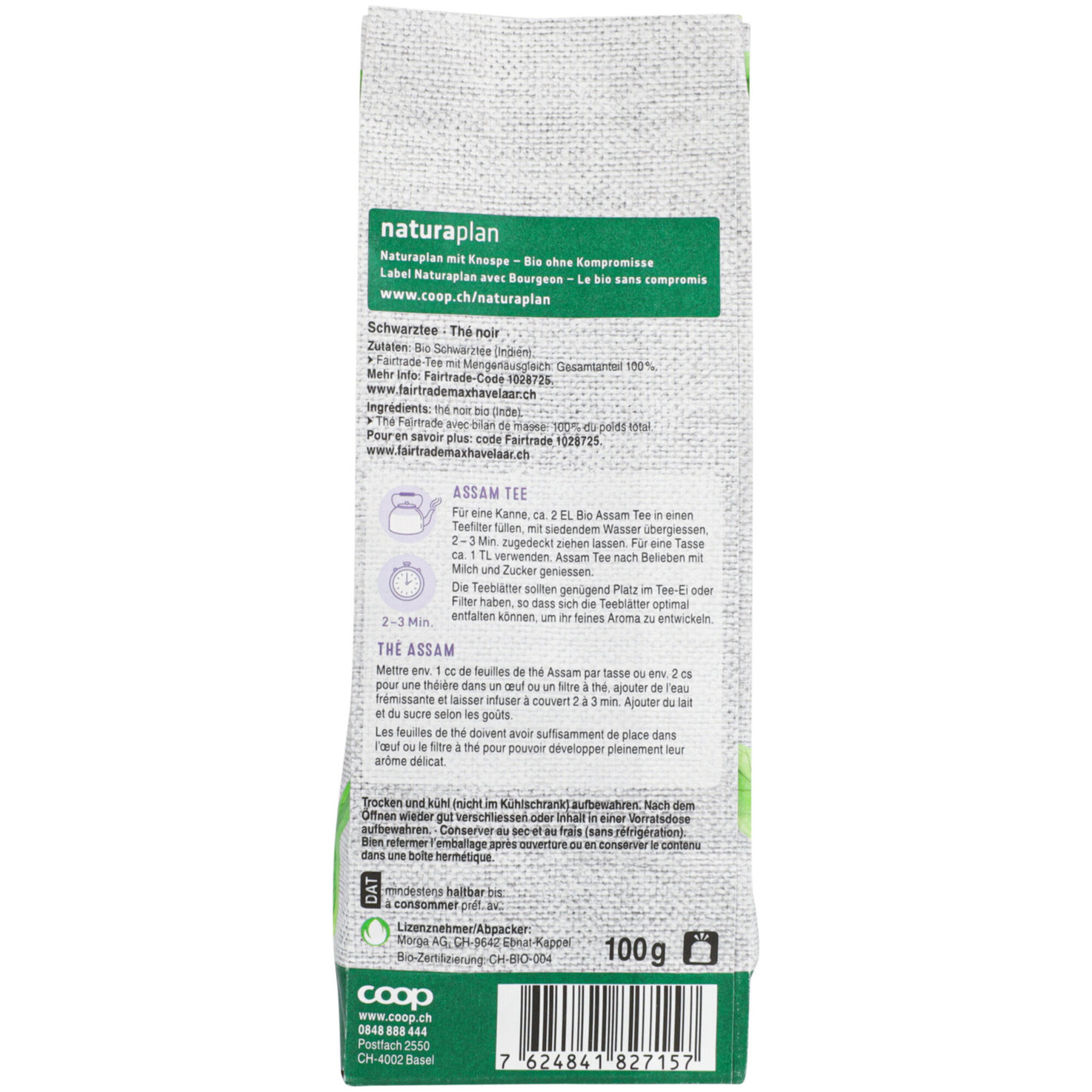 Naturaplan Bio Fairtrade Tee Assam