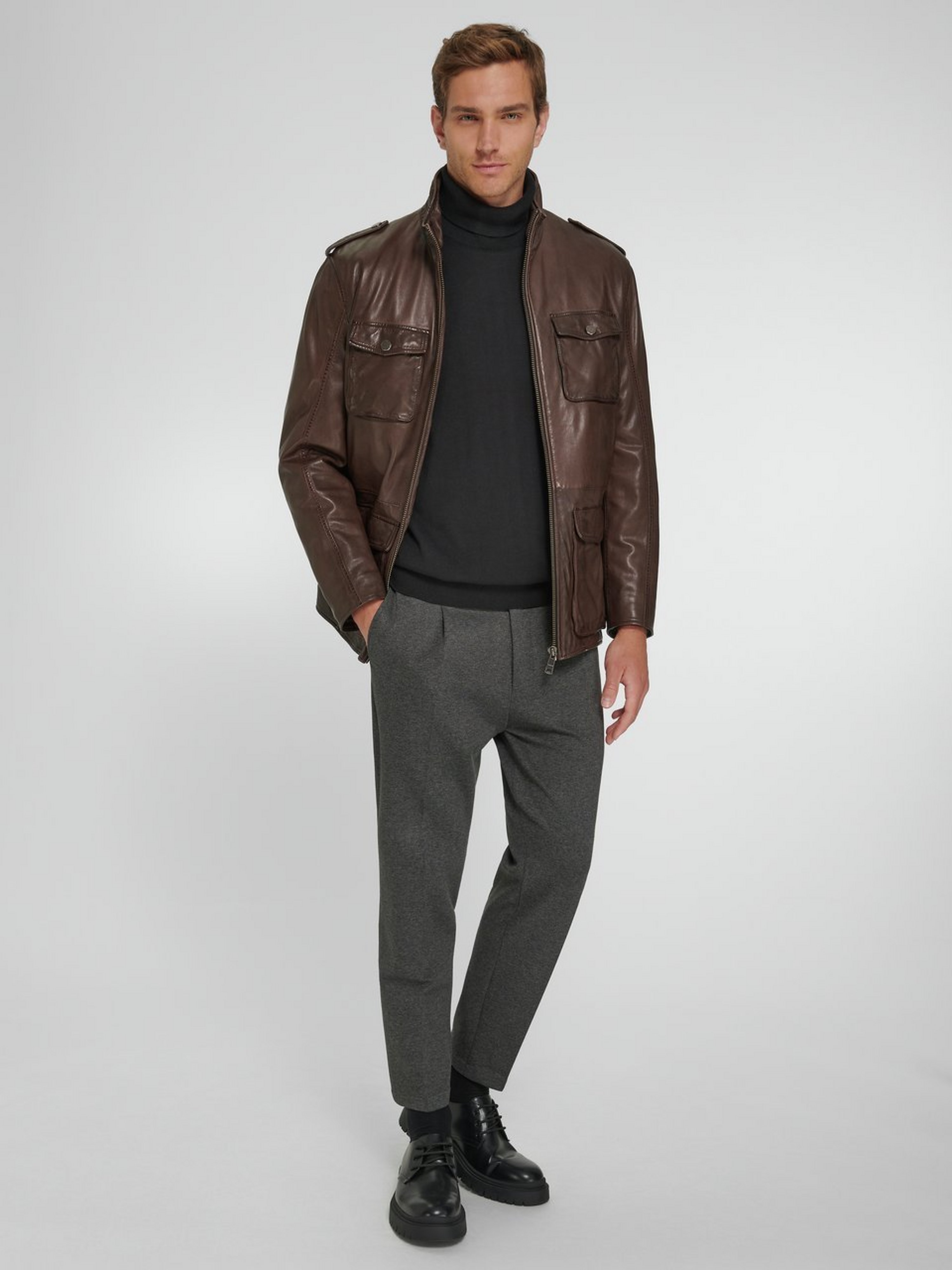 Lederjacke